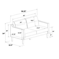 Lyndhurst Loveseat - Threshold™ -Home Living GUEST d040af52 edae 4aec 8521 b20275627029