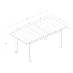 Bombelli Modern Extendable Dining Table Black - Threshold™ -Home Living GUEST d055b2d2 601c 4c8f ab77 0d8884e1a723