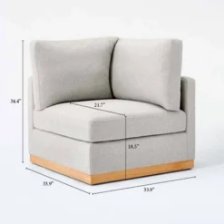 Woodland Hills Modular Sectional Corner Light Gray - Threshold™ Designed With Studio McGee 21 Woodland Hills Modular Sectional Corner Light Gray - Threshold™ Designed With Studio McGee -Home Living GUEST d13a80c0 94a7 4a14 807c 01f454d7e453