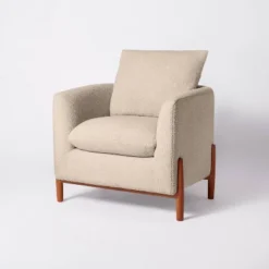 Elroy Faux Shearling Accent Chair With Wood Legs - Threshold™ Designed With Studio McGee 22 Elroy Faux Shearling Accent Chair With Wood Legs - Threshold™ Designed With Studio McGee -Home Living GUEST d2aaa7f2 8c06 44f1 abf1 b3fabc558dc9