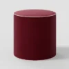 Contrast Welt Drum Ottoman In Velvet - Threshold™