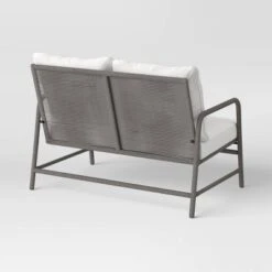 Granby Padded Wicker Patio Loveseat - Gray - Threshold™ -Home Living GUEST d30d4d74 4ffa 4ced b16e bb927b130223