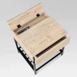 Loring End Table With Charging Station - Threshold™ -Home Living GUEST d4b23323 607f 4bd3 9988 eaac3936810f