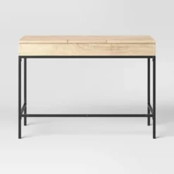 Loring Wood Writing Desk With Drawers And Charging Station - Threshold™ -Home Living GUEST d4bf598b 8e6f 4420 8439 4adbc964602e