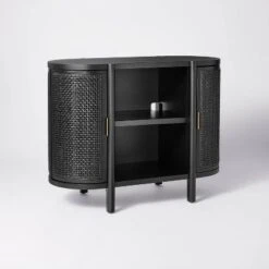 Portola Hills Caned Door Console With Shelves - Threshold™ Designed With Studio McGee -Home Living GUEST d8a3124a 3a6a 4b28 8cc4 73d0035a42d8