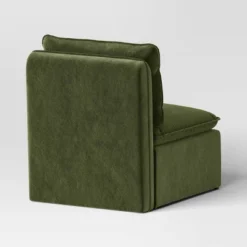 Haven Velvet Modular French Seam Sofa Chair Dark Green - Threshold™ -Home Living GUEST db0036a6 d5c7 4235 8cdb 3f004594e8ef