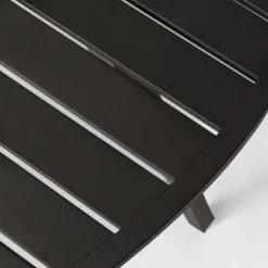 Fairmont 4-Person Round Patio Dining Table Black - Threshold™ -Home Living GUEST de8cf5a5 26a2 4eba 9d7b e353f05fe674