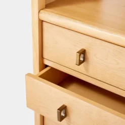 Sandpoint Bookcase With Drawers - Threshold™ Designed With Studio McGee: Wood Veneer Tall Cabinet, 3 Shelves -Home Living GUEST df88b11b 9649 4138 a273 7c3a95bd91b2