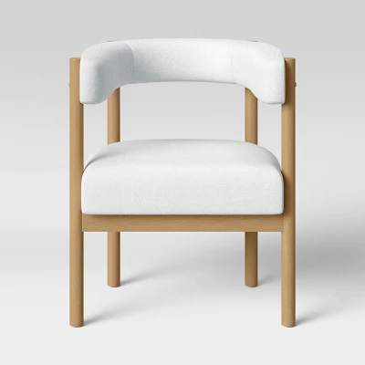 Kenova Upholstered Dining Chair With Wood Dowel Legs Cream - Threshold™ 2 Kenova Upholstered Dining Chair With Wood Dowel Legs Cream - Threshold™ - Image 2