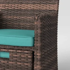 Halsted 5pc Wicker Small Space Patio Furniture Set - Threshold -Home Living GUEST e2b412f3 c641 4b15 8e06 88929b6378f8