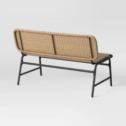 Popperton Arched Wicker Bench - Black - Threshold™ Designed With Studio McGee -Home Living GUEST e54f8928 59f5 40ea b37e 4de7f9b2bacb