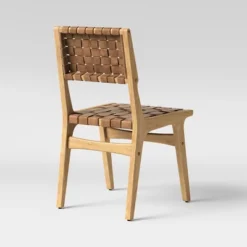 Ceylon Woven And Wood Dining Chair Brown/Natural - Threshold™ -Home Living GUEST e5970444 08b9 42a9 b748 2e8eeac62c7b