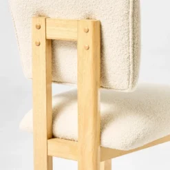 2pk Modern Upholstered Wood Dining Chair Cream - Threshold™ Designed With Studio McGee: Lacquered Rubberwood, Polyester Upholstery -Home Living GUEST e722ed36 1bb4 4fc1 b8a3 17ee4b770981