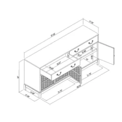Brandeis Woven TV Stand For TVs Up To 60" Brown - Threshold™ Designed With Studio McGee -Home Living GUEST edcf4db2 26a4 444b ba42 cd73d8a812f3