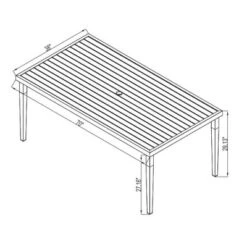 Fairmont Rectangle Steel Patio Dining Table, Outdoor Furniture - Black - Threshold™ 15 Fairmont Rectangle Steel Patio Dining Table, Outdoor Furniture - Black - Threshold™ -Home Living GUEST efc5895e 1526 4628 a056 bed43df62610