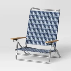 5 Position Beach Chair With Aluminum Frame & Wood Arms - Threshold™ -Home Living GUEST f0ffb973 9fe5 4b27 a4dc 31a9ae2eef17