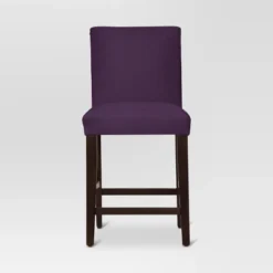 25" Velvet Parsons Counter Height Barstool Wood - Threshold™ -Home Living GUEST f1980123 daa4 41ed 8e94 0c1b9ccd5da5