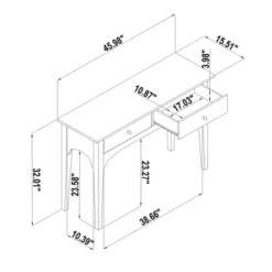 Palma 46" Arched Console Table Dark Brown - Threshold™ Designed With Studio McGee -Home Living GUEST f1d2f812 22ba 46da 87a3 3ecf6b0a2f9a