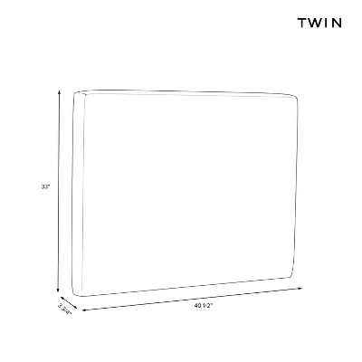 Twin Lia Square Stick-on-the-Wall Dorm Headboard - Threshold™ 4 Twin Lia Square Stick-on-the-Wall Dorm Headboard - Threshold™ - Image 4