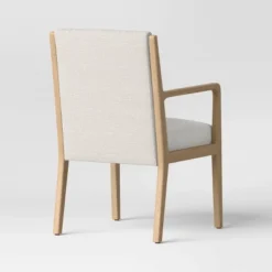 Esters Wood Arm Dining Chair Cream/Natural Wood - Threshold™ -Home Living GUEST f34c8f13 0a96 4cd0 bd26 c14782ac8737
