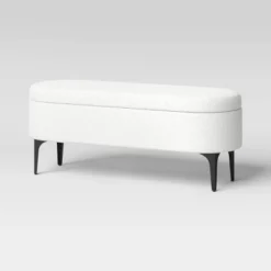 Storage Bench With Metal Legs Cream Boucle - Threshold™ 12 Storage Bench With Metal Legs Cream Boucle - Threshold™ -Home Living GUEST f60825b3 cc23 41ad b1f0 5a4ffb83d6b7