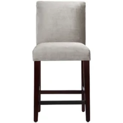 25" Velvet Parsons Counter Height Barstool Wood - Threshold™ -Home Living GUEST f9dfe6cc 73c9 46f6 9146 046c7990b68e