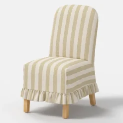 Replacement Ruffled Slipcover Only For Rounded Back Dining Chair - Threshold™ -Home Living GUEST fb3c3b46 738c 4715 a71e 30c65e12b82a 1