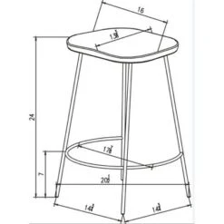 Metal Base Counter Height Barstools With Wood Seat Brown - Threshold™ Designed With Studio McGee -Home Living GUEST fc6ba567 7d0a 4f6c a2d1 6fb42b1cfa64