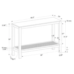 Console Table With Woven Rattan Shelf Black - Threshold™ Designed With Studio McGee -Home Living GUEST fd806213 5ef7 492e a065 be15b39cc53e