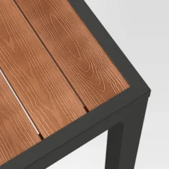 Bryant 6 Person Faux Wood Rectangle Patio Dining Table - Gray/Natural Wood - Threshold™ -Home Living GUEST fe0a4618 2959 4bc4 8d9a 99dfcf05fb48