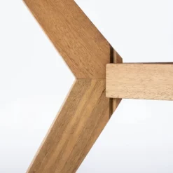 Bluffdale Wood 6 Person Round Patio Dining Table, Outdoor Furniture - Threshold™ Designed With Studio McGee -Home Living GUEST ff1edfec 9404 414e b8f3 afd96f80e410