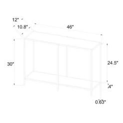 Faux Marble And Metal Console Table Gold - Threshold™: Sleek Two-Tiered, Rectangular Design, 30" High -Home Living GUEST ffac7753 0ea7 49f5 ab1a 2cdd40d6b48f