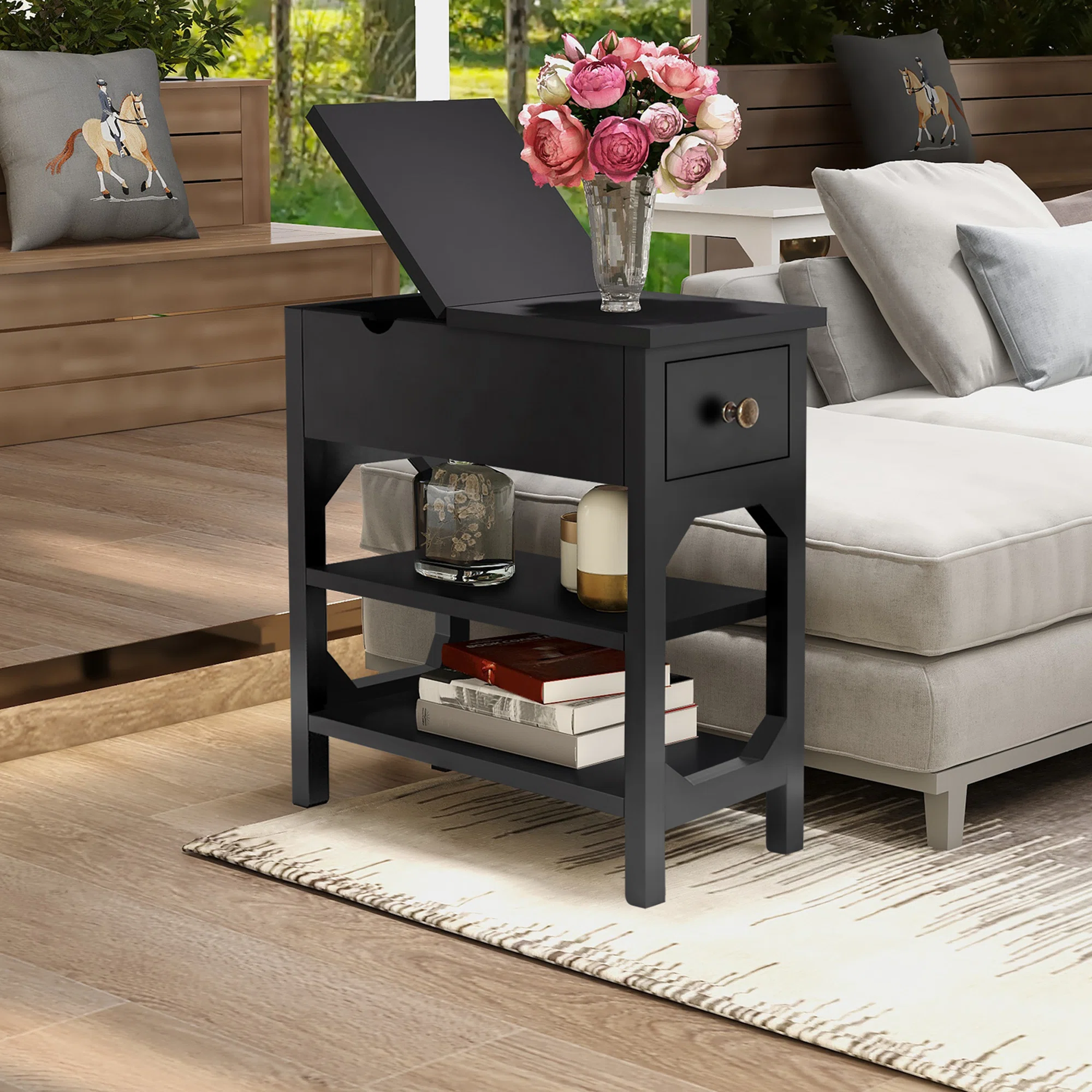 Home Living -Home Living ingst 24 tall end table with storage